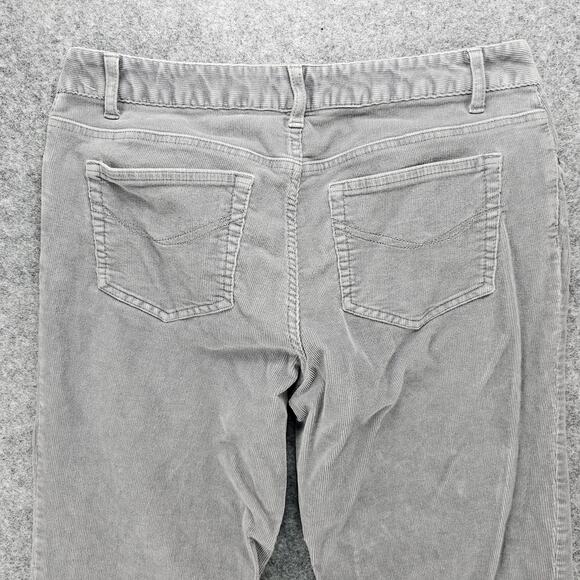 J Jill Corduroy Pants Size 8 Womens Bootcut Stretch Grey 5-Pocket 31x31 Mid Rise - Picture 4 of 15